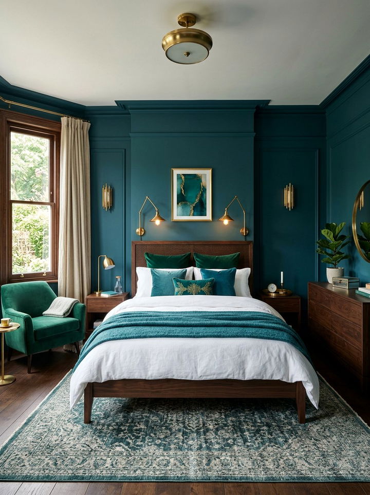 Teal Bedroom - 30 energizing bedroom color ideas