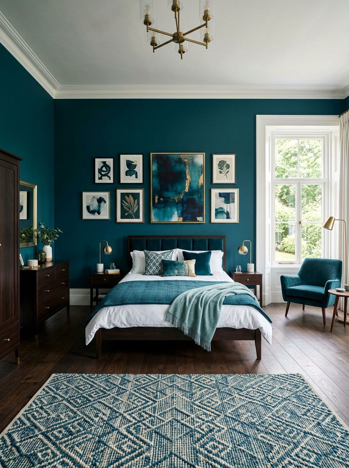 Teal Bedroom - 30 serene bedroom color ideas