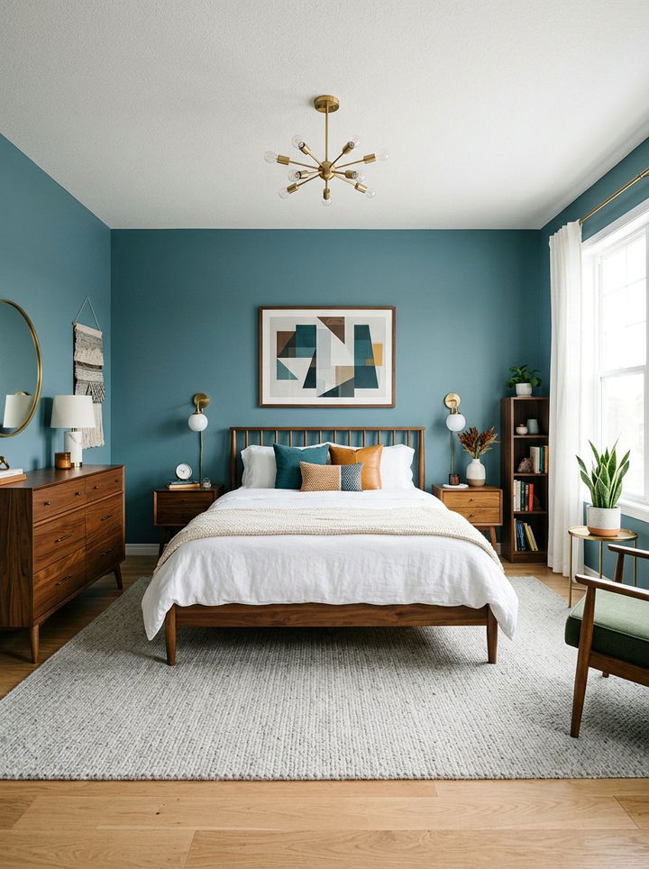 Teal Blue Concept - 30 calming bedroom color ideas