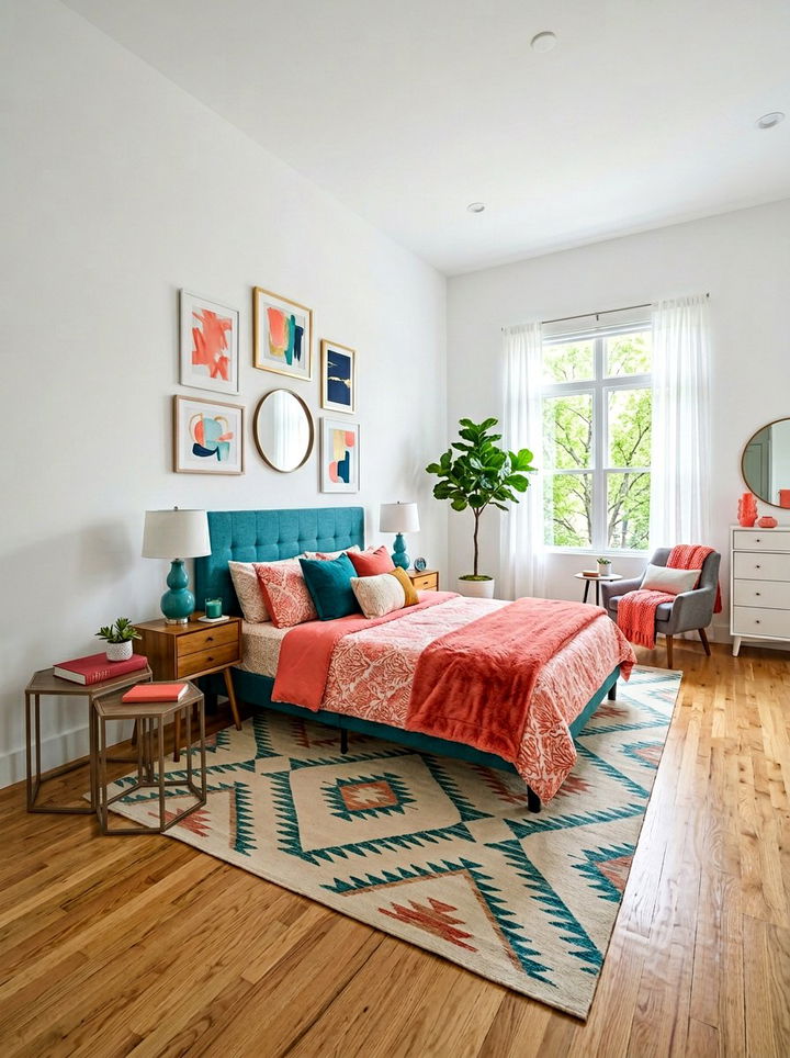 Teal Blue Modern Nesting Set - 30 bedroom nesting tables