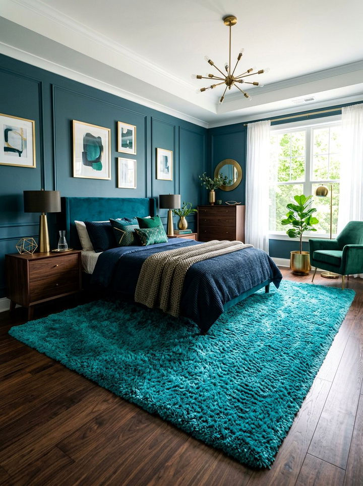 Teal Shag Rug Bedroom - 30 bedroom shag rugs