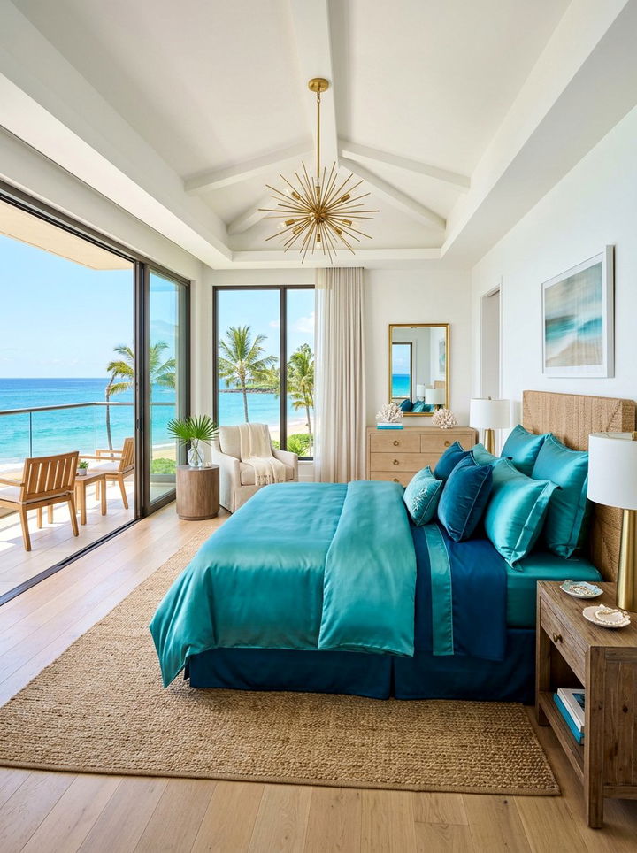 Teal Silk Bedroom - 30 silk bedroom ideas