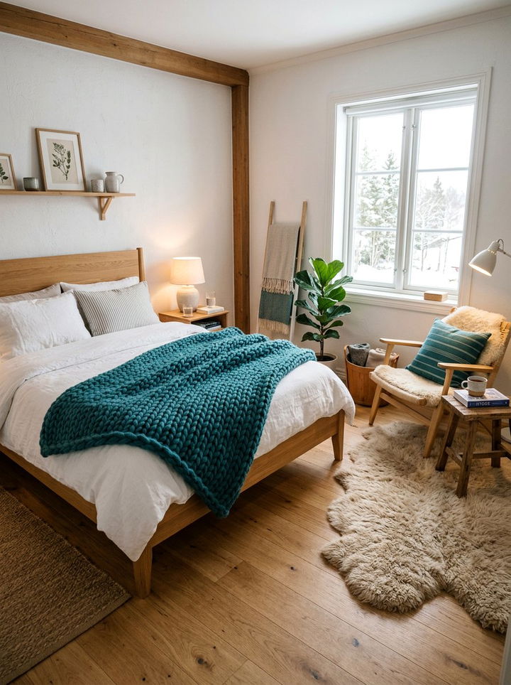 30 Scandinavian Teal Bedroom Ideas for Vibrant Style