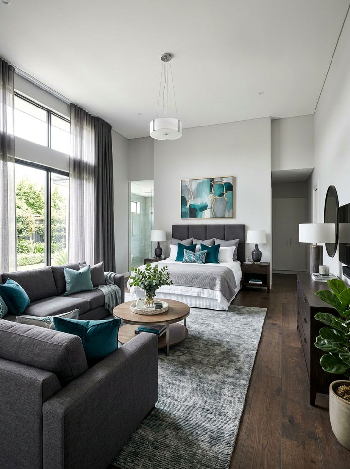30 Teal and Gray Bedroom Ideas for Modern Sophistication