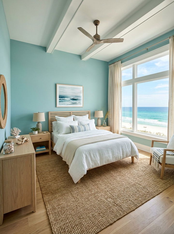 Teal beach house - 30 modern teal bedroom ideas