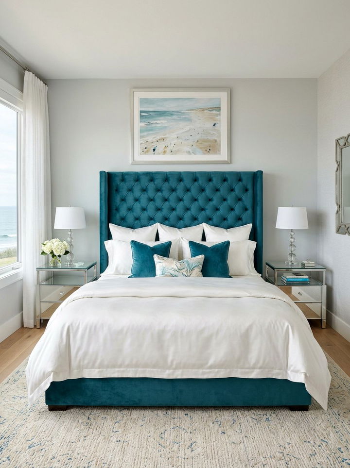 30 Coastal Teal Bedroom Ideas for Vibrant Ocean-Inspired Decor