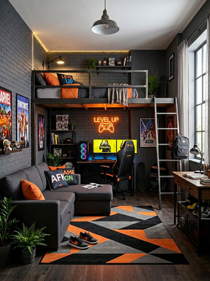 Teen Bedroom With Lounge Layout - 30 bedroom layout ideas