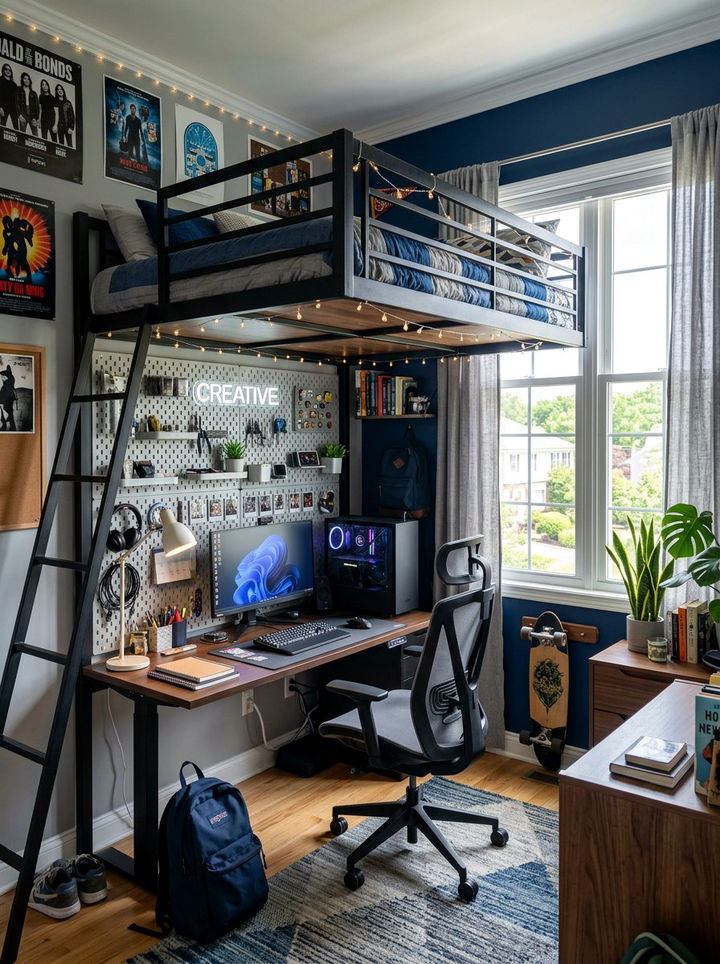 Teen Workspace Bedroom - 30 townhouse bedroom ideas