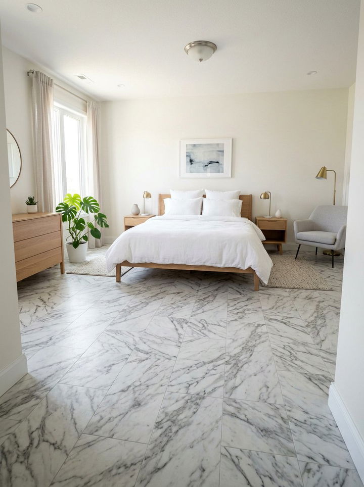 Temporary floor tile - 30 temporary bedroom ideas