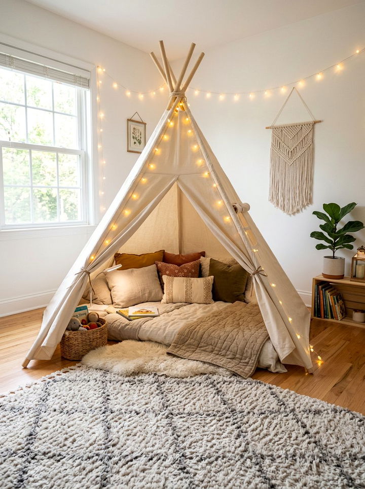 Tent and teepee bedroom - 30 toddler bedroom ideas