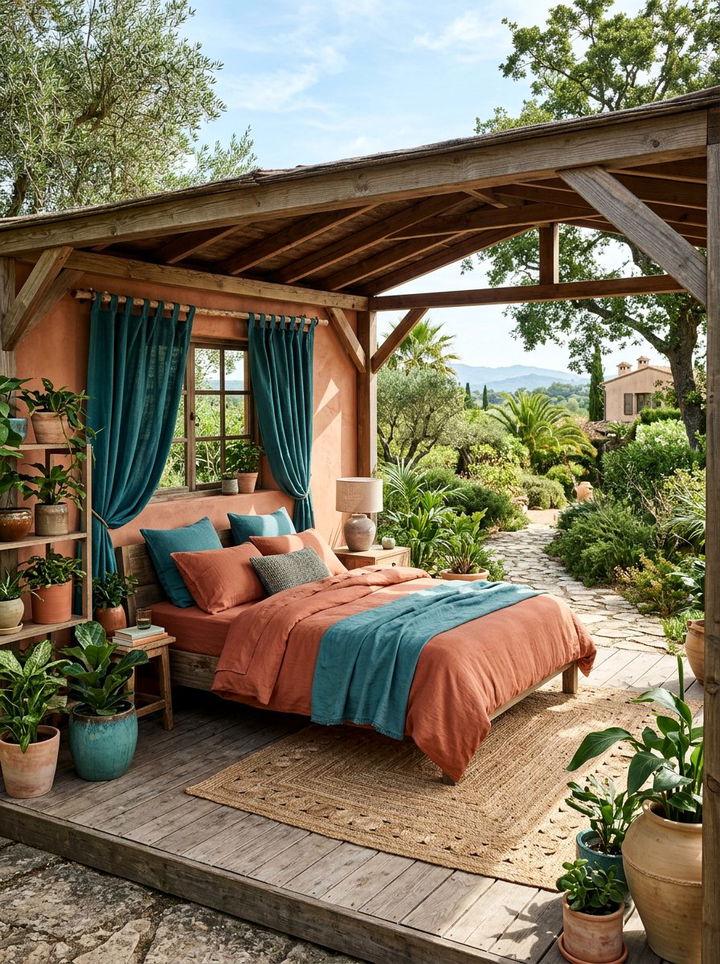 Terracotta And Teal Bedroom - 30 orange and blue bedroom color combo