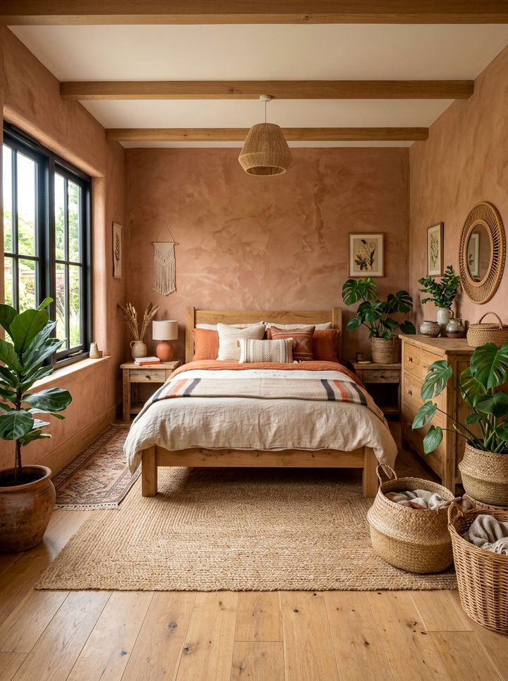Terracotta Bedroom - 30 rust bedroom ideas