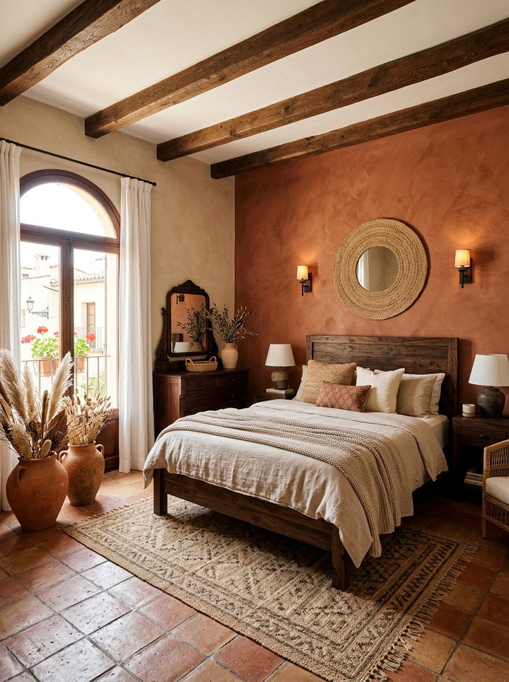 Terracotta Bedroom - 30 earthy bedroom ideas