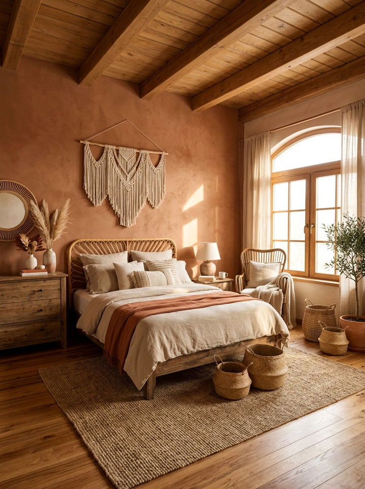Terracotta Bedroom - 30 energizing bedroom color ideas
