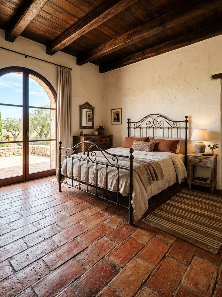 Terracotta Bedroom Floor Tile - 30 bedroom flooring ideas