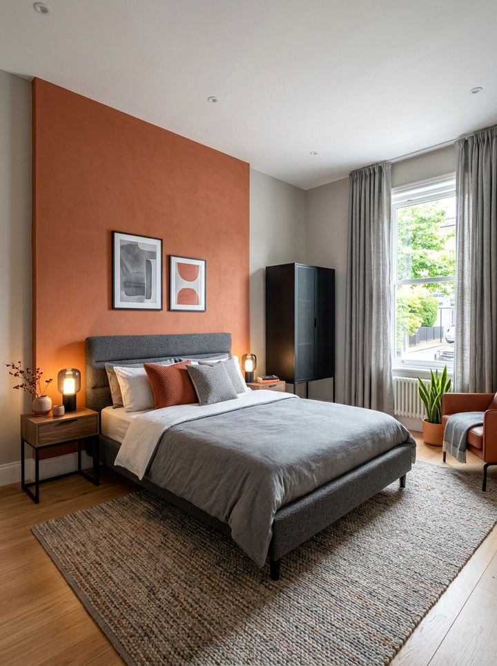 Terracotta Bedroom Gray Accents - 30 terracotta accent wall bedroom