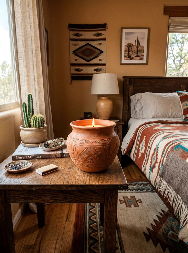 Terracotta Candle Pot - 30 bedroom candle holders