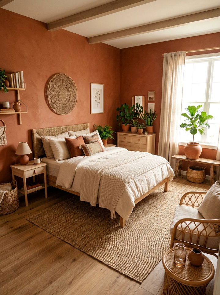 Terracotta Color Palette Bedroom - 30 young adult bedroom ideas