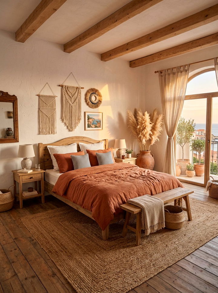 Terracotta Linen Duvet - 30 bedroom duvets