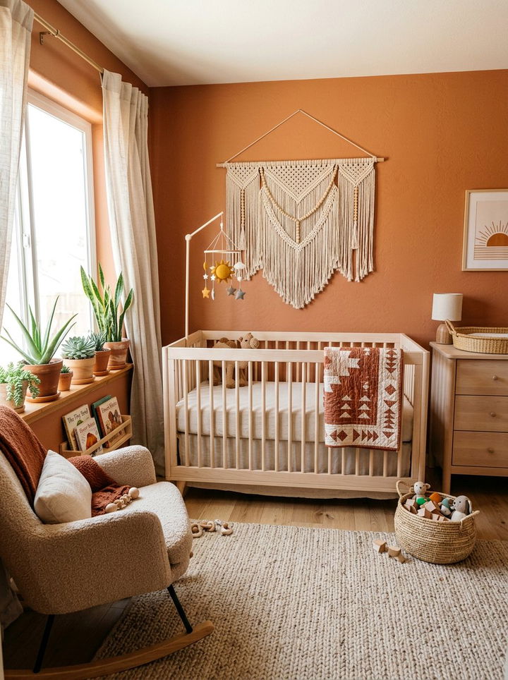 Terracotta Nursery - 30 infant bedroom ideas