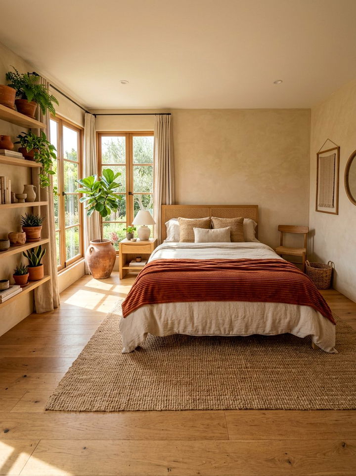 Terracotta Ribbed Fleece Blanket - 30 bedroom fleece blankets