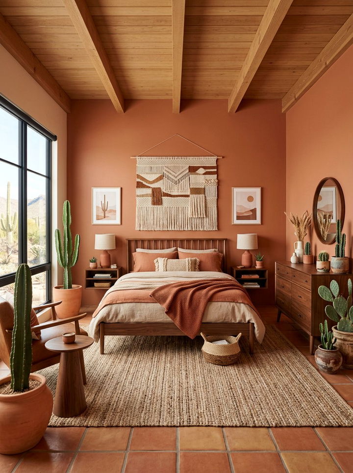 Terracotta bedroom - 30 modern bedroom color ideas