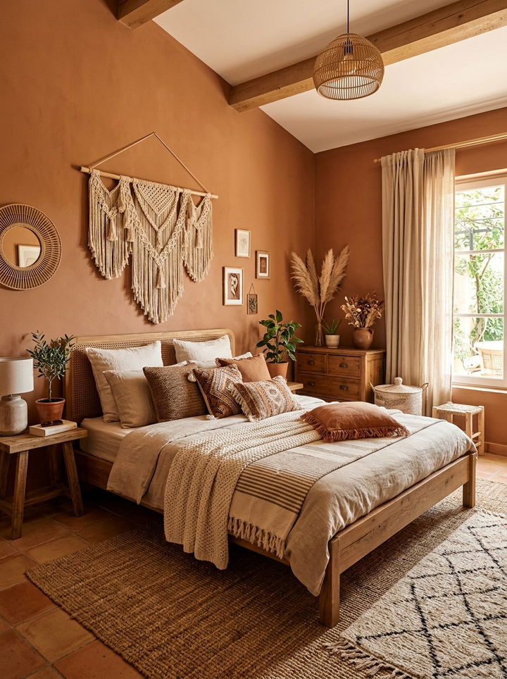 Terracotta bedroom color - 30 bedroom paint color ideas