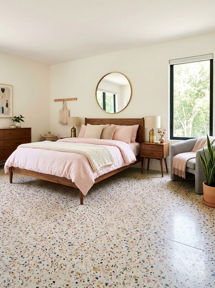 Terrazzo Bedroom Floor - 30 bedroom floor design ideas