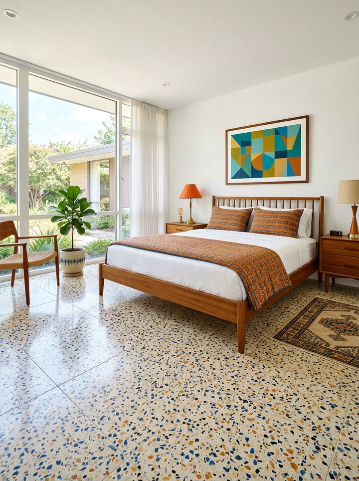 Terrazzo Bedroom Tile - 30 bedroom tile ideas