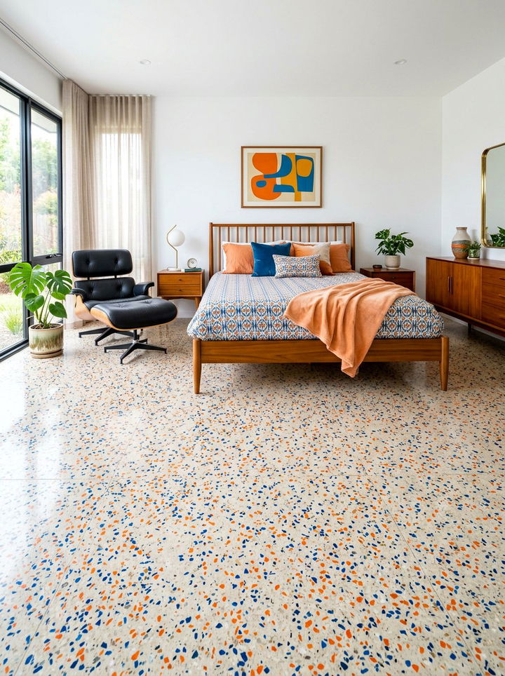 Terrazzo Flooring Bedroom - 30 bedroom floor ideas