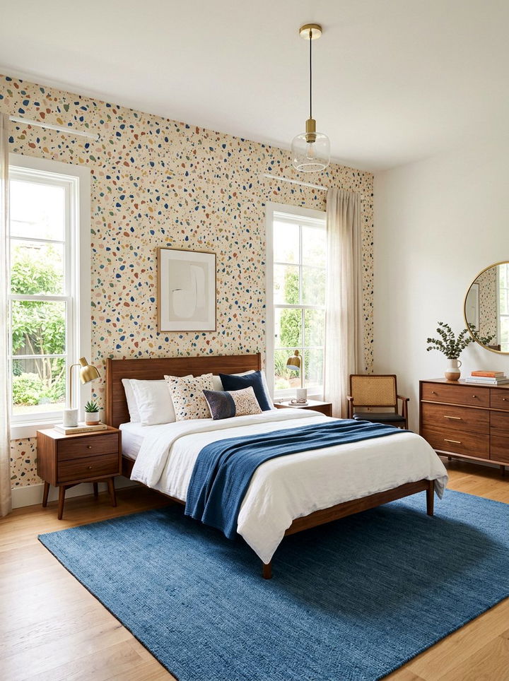 Terrazzo Print Wallpaper - 30 bedroom wallpapers