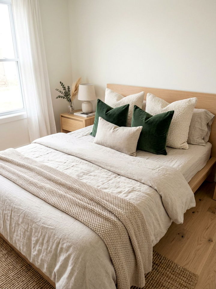 Texture Fabric Pillow - 30 Korean bedroom ideas