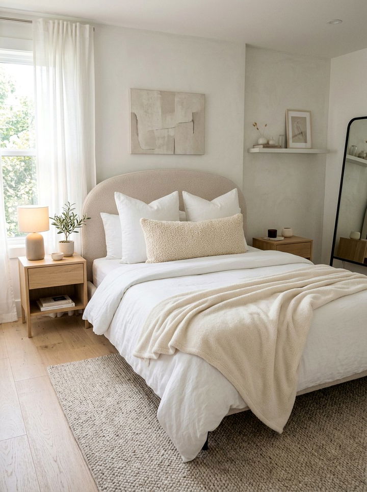 Textured Boucle Lumbar Pillow - 30 bedroom lumbar pillows