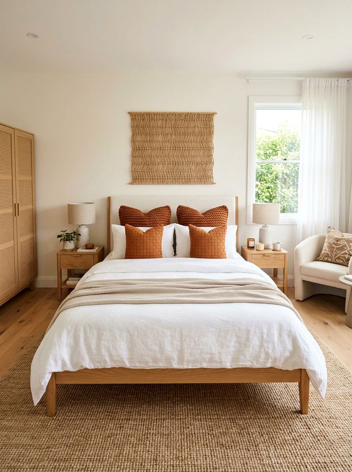 30 Warm Cinnamon Bedroom Ideas for a Cozy Fall Atmosphere