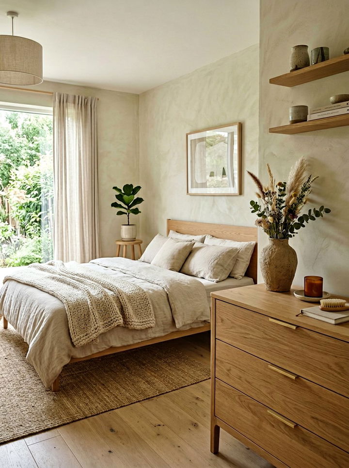 Textured Clay Vase - 30 bedroom vase ideas