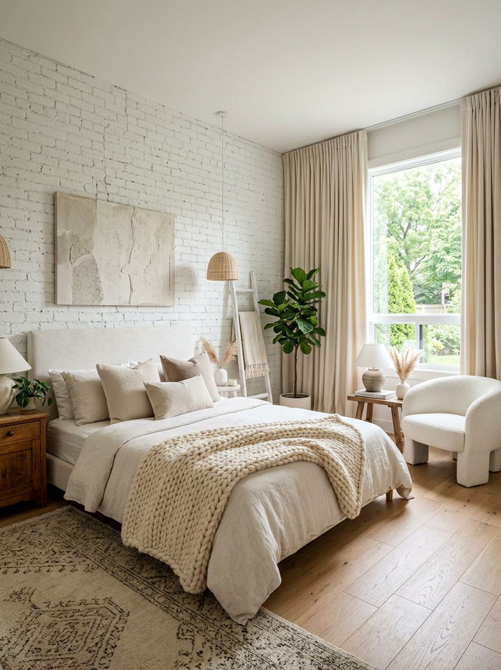 Textured Cream White Bedroom - 30 cream and white bedroom ideas