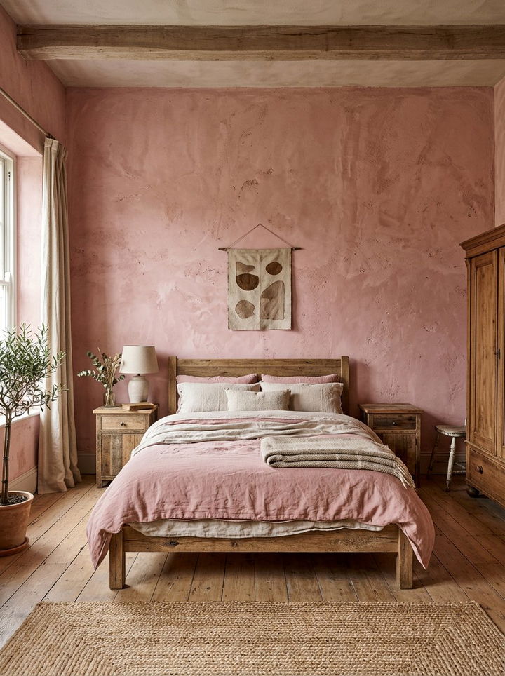 Textured Dusty Pink Walls - 30 bedroom dusty pink walls