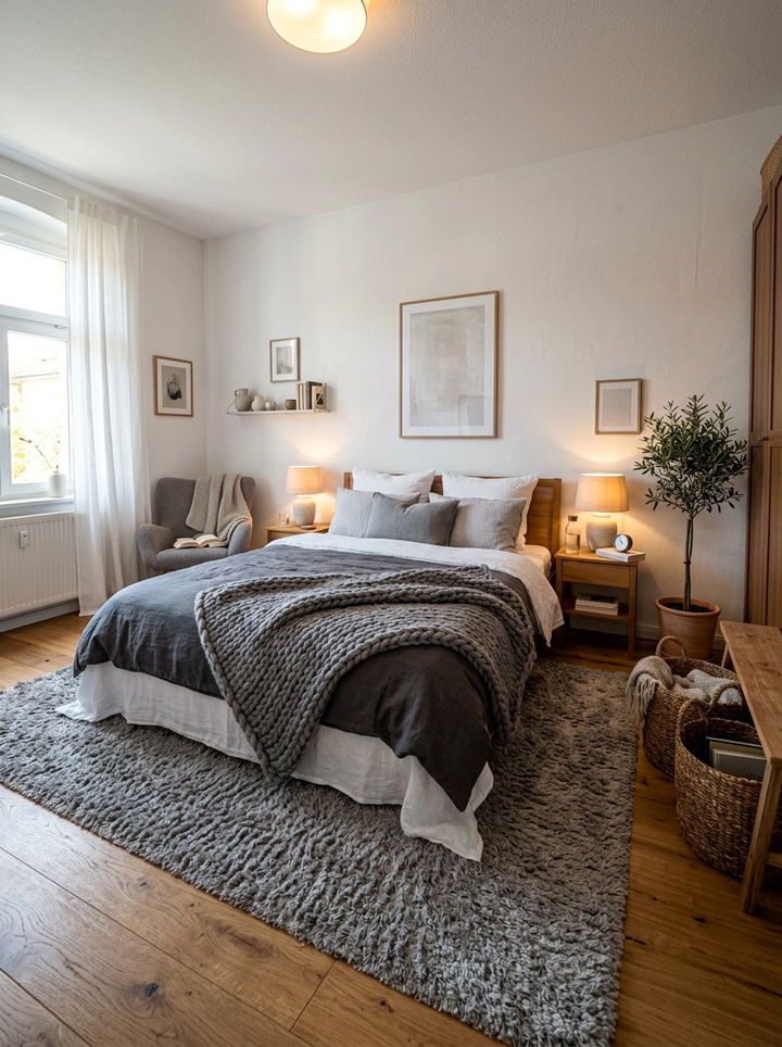 Textured Gray And White Bedroom - 30 gray and white bedroom ideas