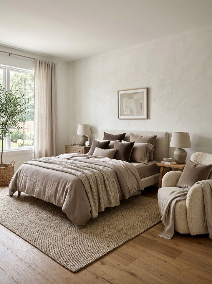 Textured Neutral Bedroom - 30 neutral bedroom ideas