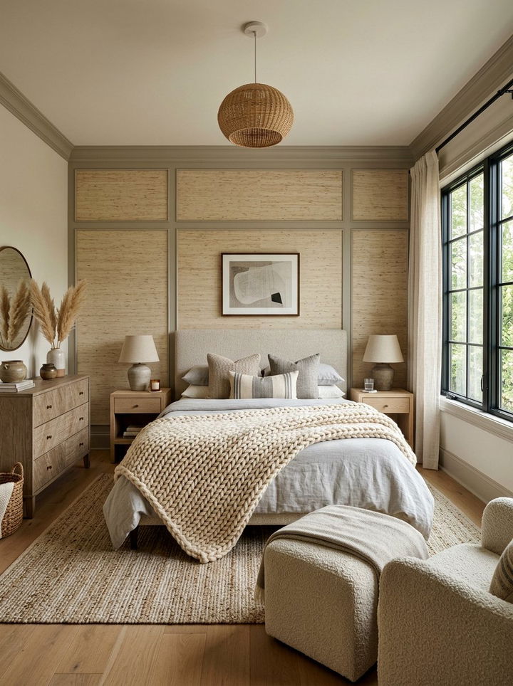Textured Neutral Bedroom - 30 soft neutral bedroom ideas