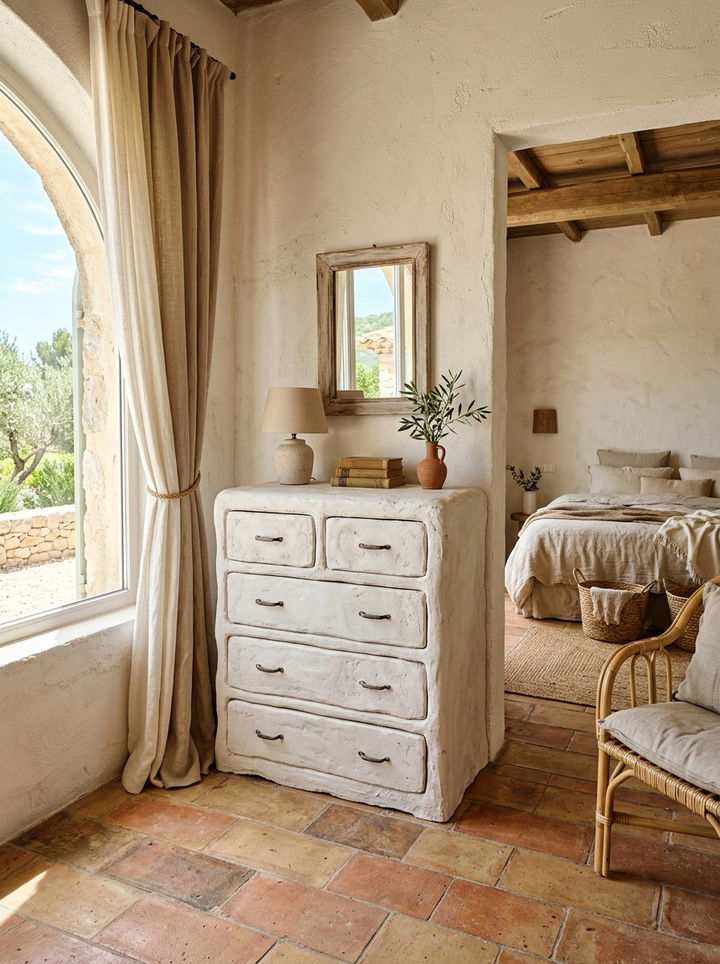 Textured Plaster Dresser - 30 bedroom modern dressers