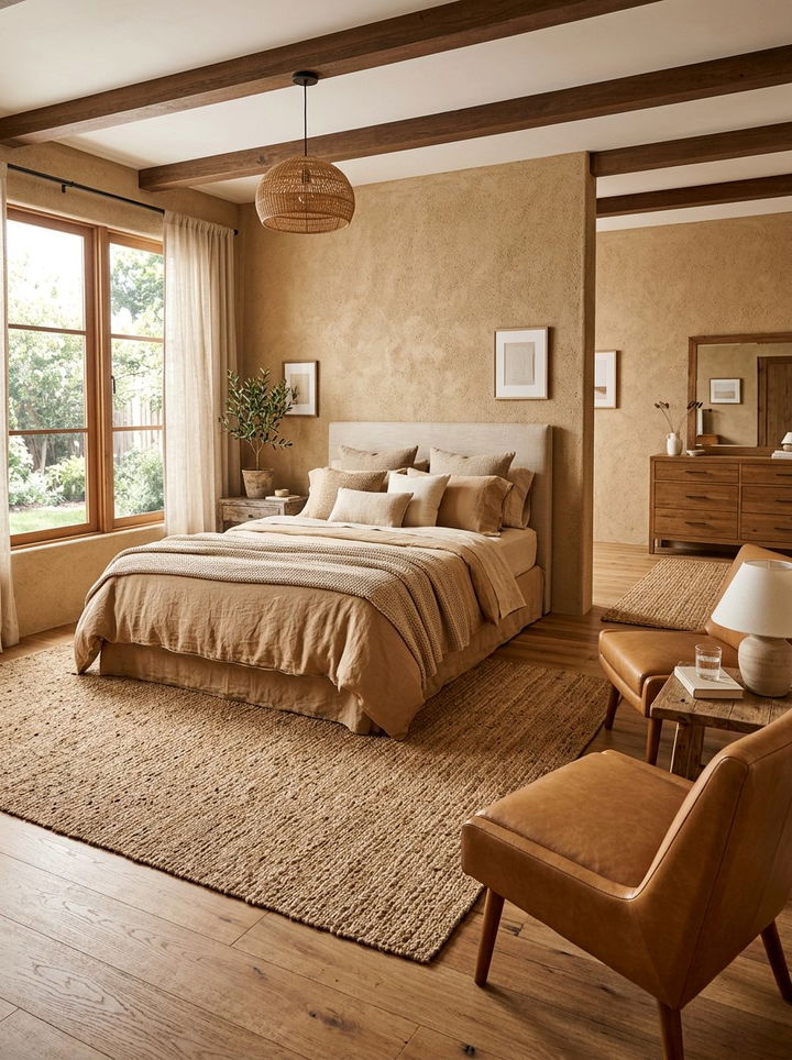 Textured Tan Bedroom - 30 tan bedroom ideas