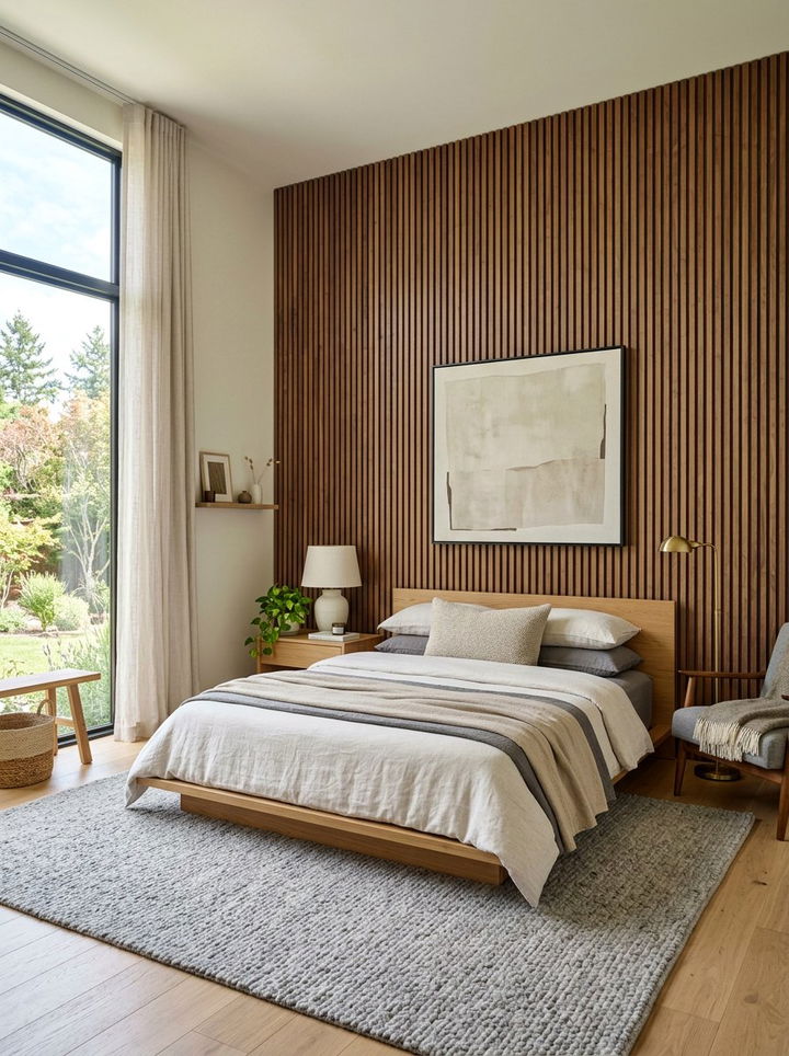Textured Wall Bedroom - 30 luxe bedroom ideas