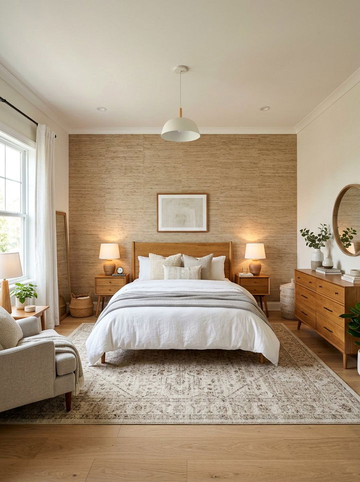 Textured Wallpaper - 30 bedroom refresh ideas