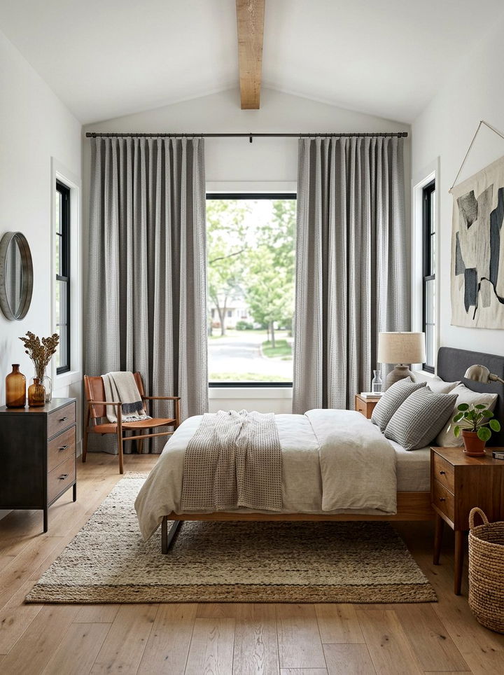 Textured blackout curtains - 30 bedroom blackout curtains