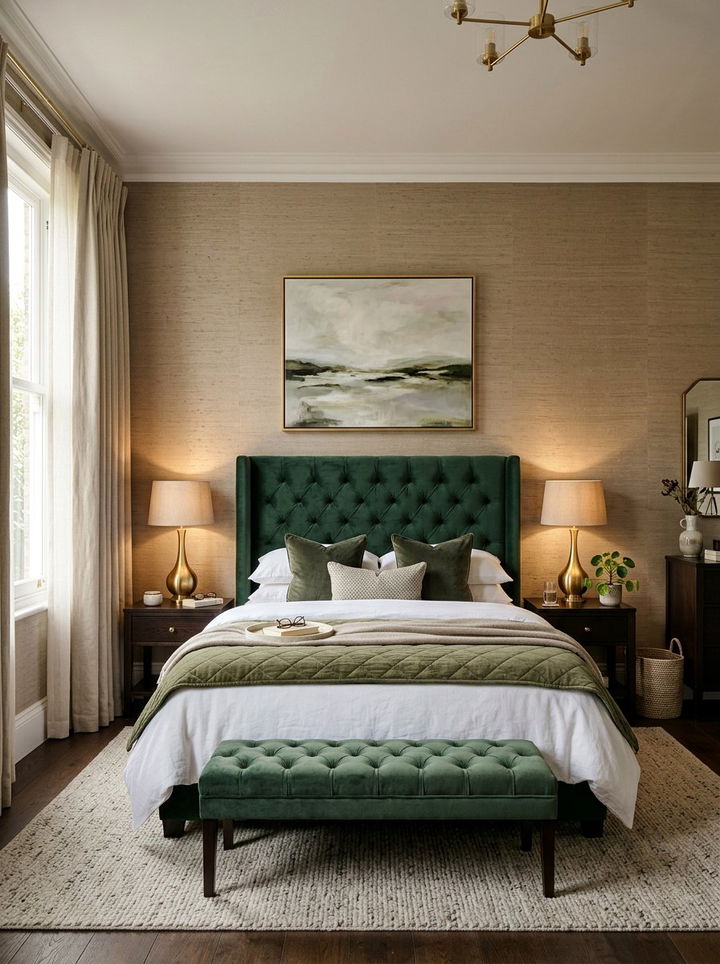 Textured wallpaper bedroom - 30 bedroom update ideas