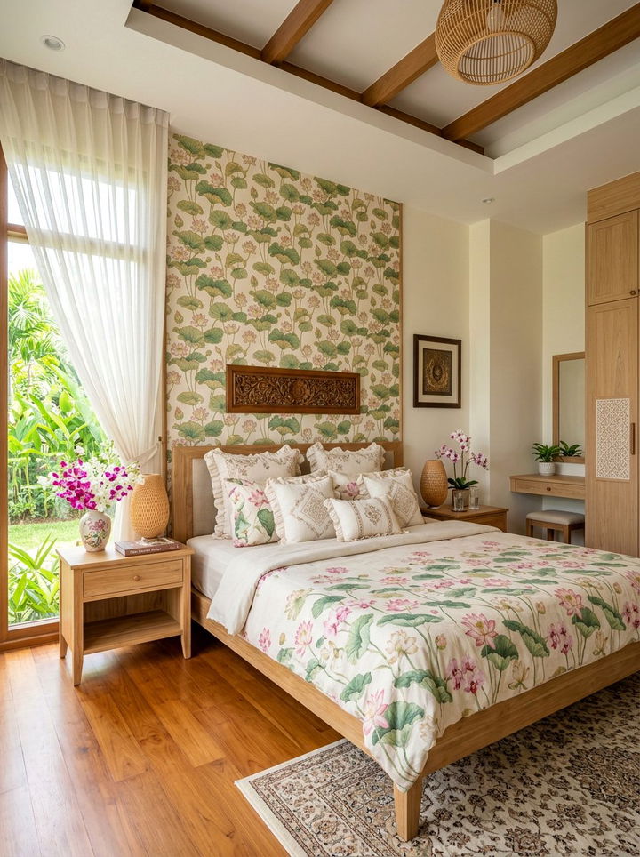 Thai Floral Bedroom - 30 Thai bedroom ideas
