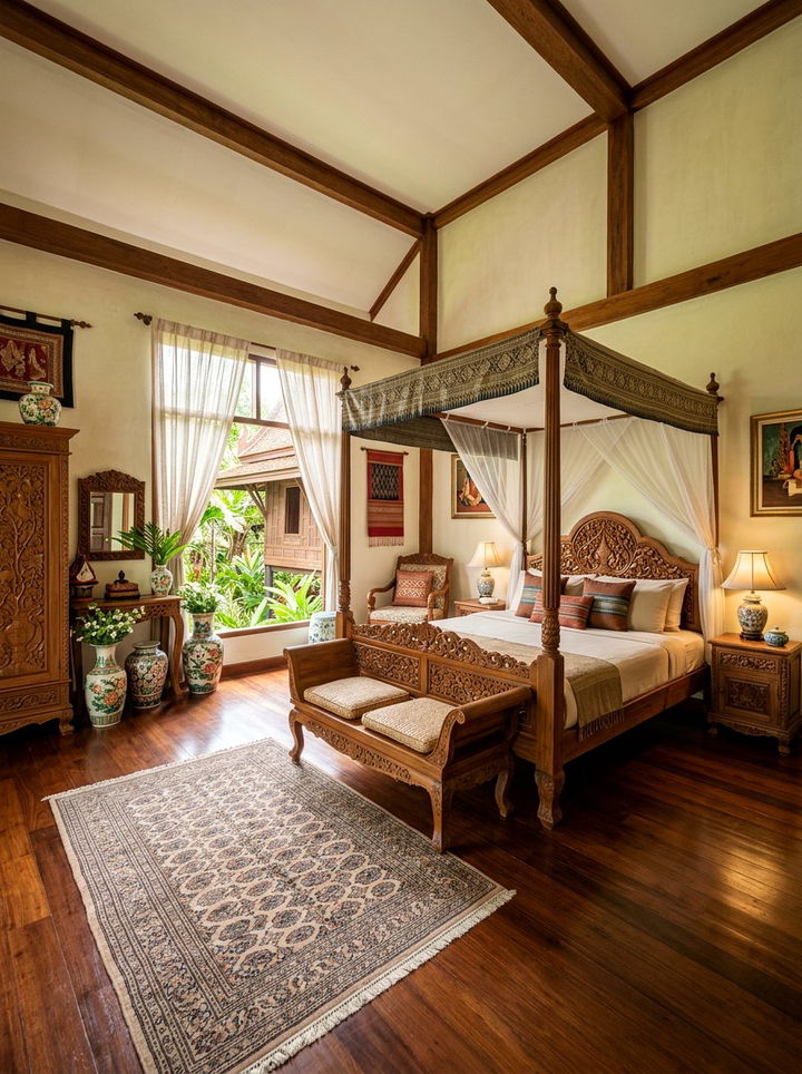 Thai Handcrafted Bedroom - 30 Thai bedroom ideas