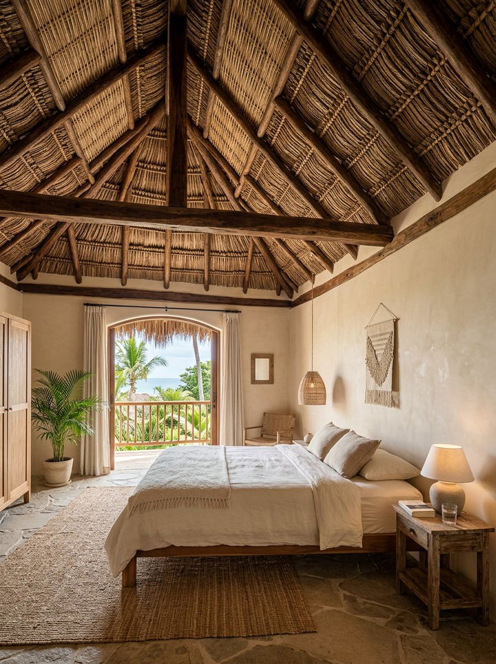 Thatch Ceiling Bedroom - 30 African bedroom ideas