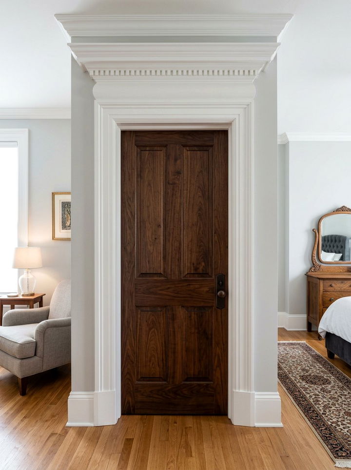 Thick Door Trim - 30 bedroom trim ideas